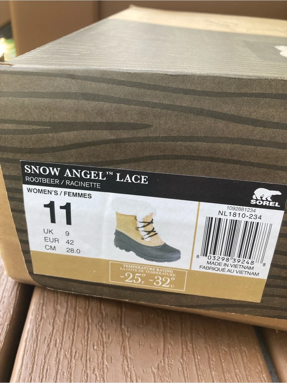 Sorel Size 11 Snow Angel Lace insulated winter boots